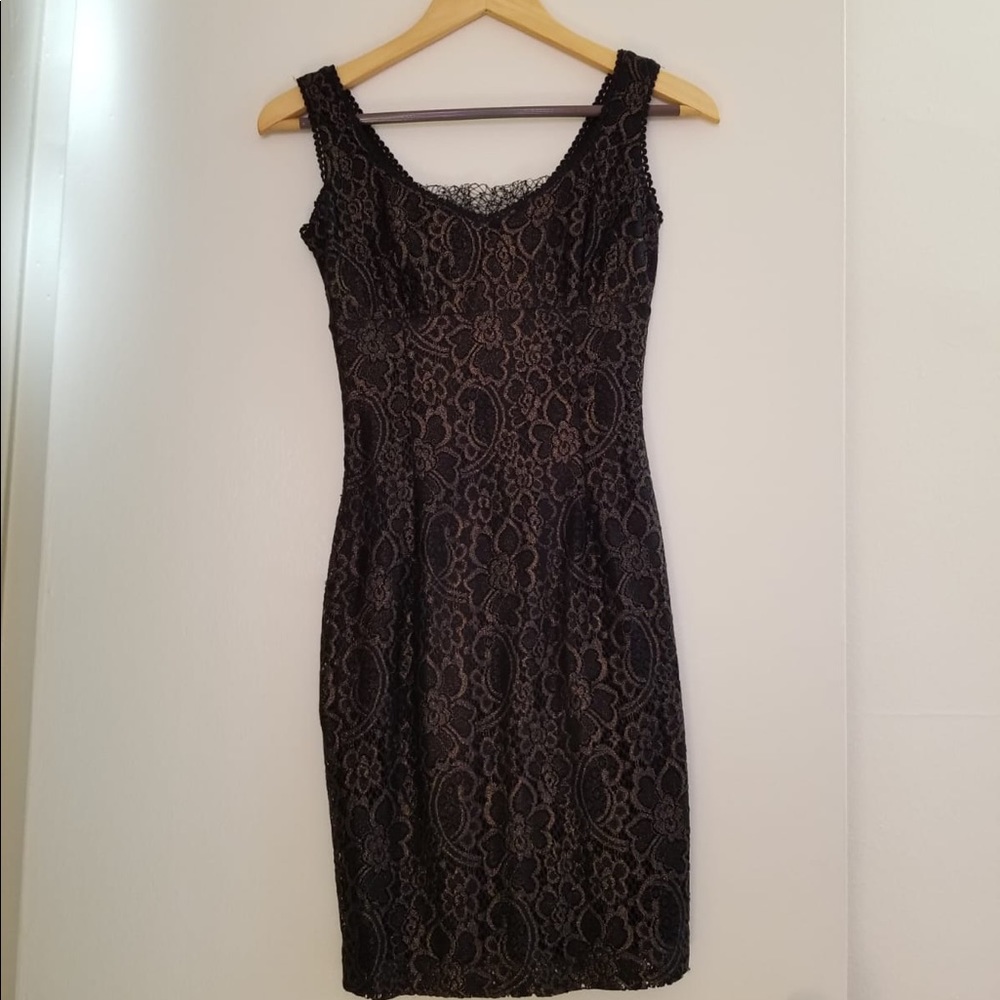 Brown lace dress
